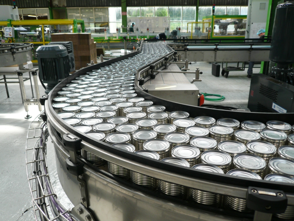 Convoyeur industriel pour produits unitaires sur ligne de production ATECMI