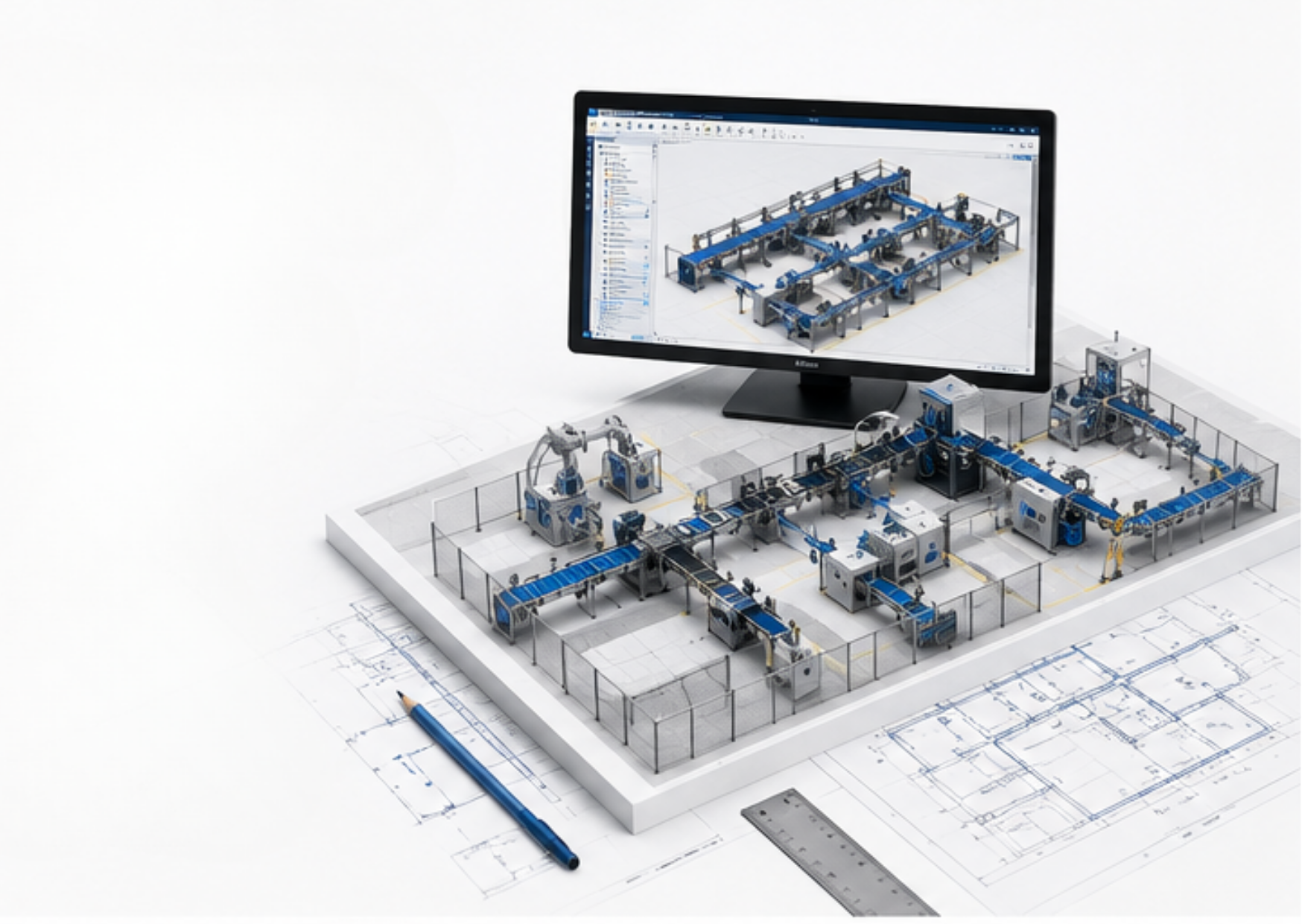 Plan d'implantation industrielle et optimisation des flux de production ATECMI